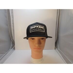 Ripken Baseball Hat Dome Headwear Men's S/M Black Flex Fit XXVIII 8*7*3